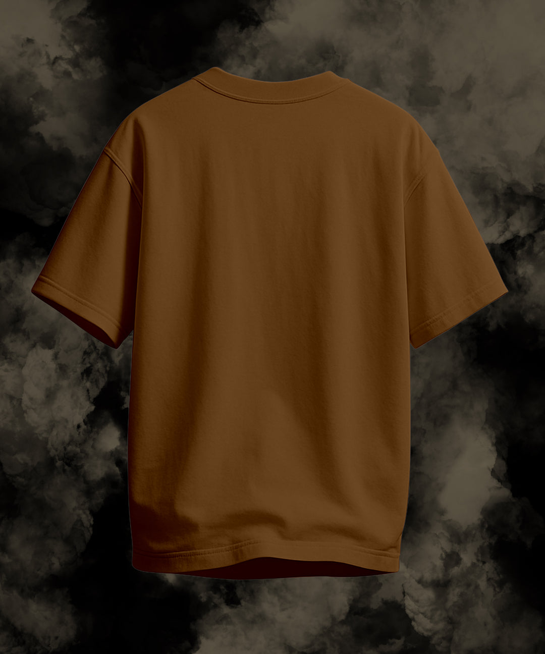 Men's Relaxed Fit Brown Tshirt