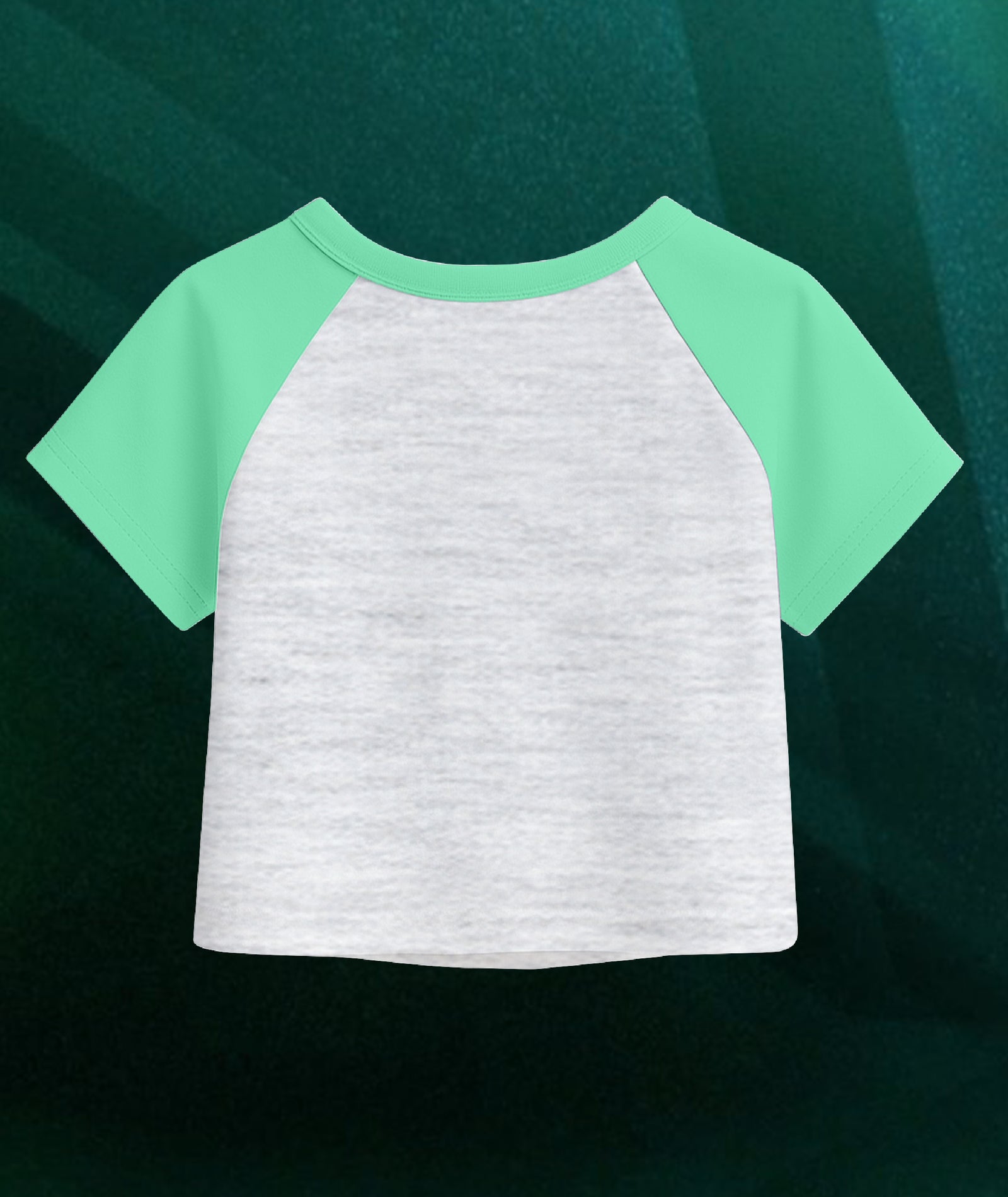 Womens Crop Top with Raglan Sleeve