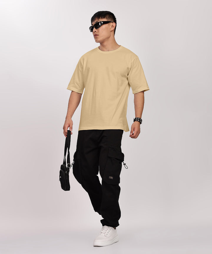 MEN'S RELAXED FIT CREAM TSHIRT