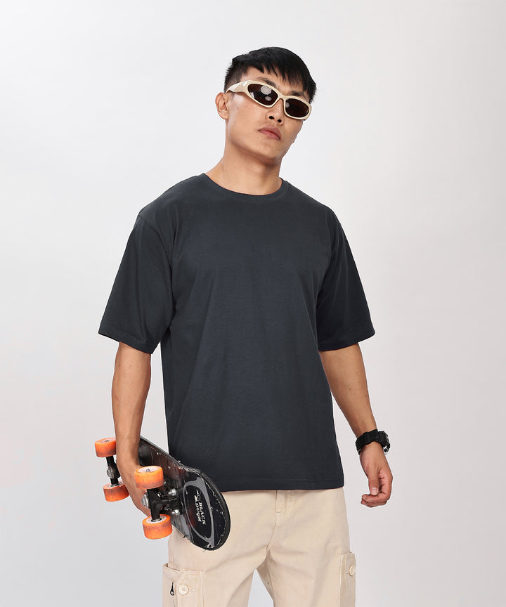 Men's Relaxed Fit Dark Grey Tshirt