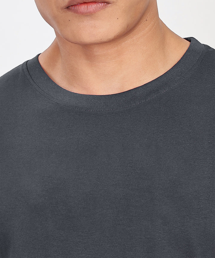Men's Relaxed Fit Dark Grey Tshirt