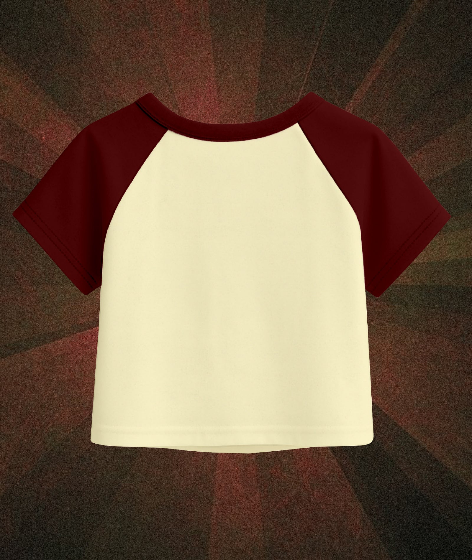 Womens Crop Top with Raglan Sleeve