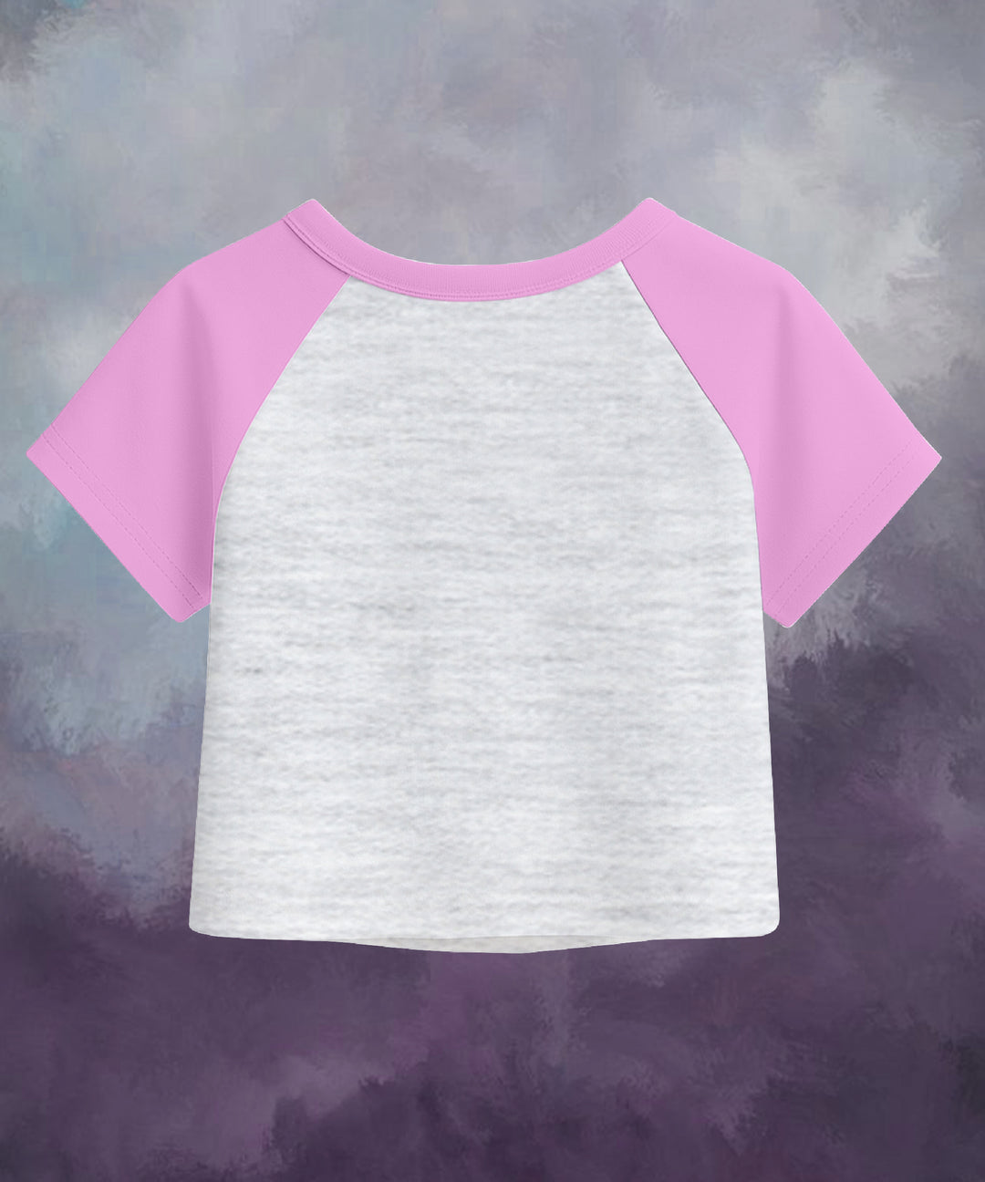 Womens Crop Top with Raglan Sleeve