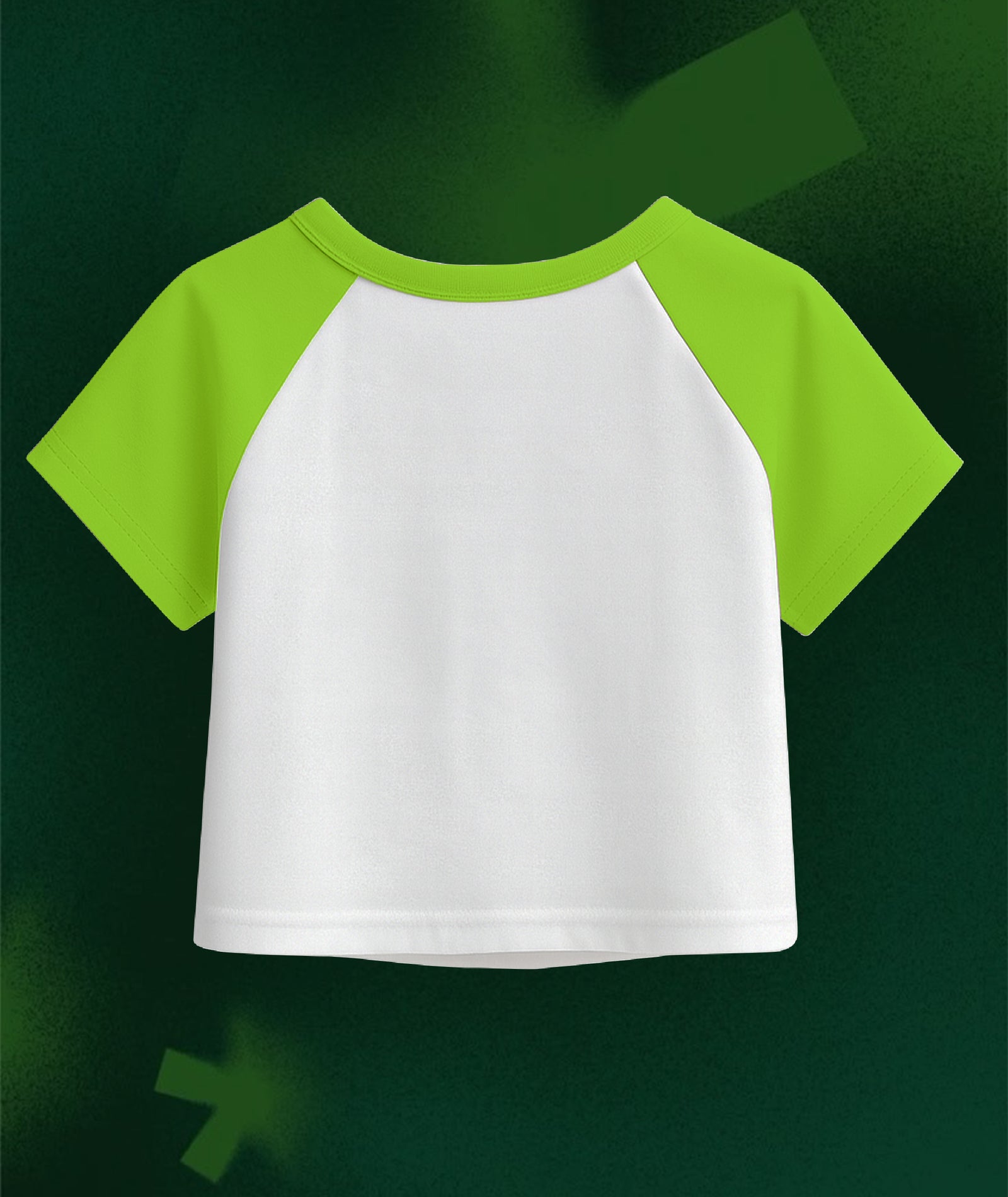 Womens Crop Top with Raglan Sleeve