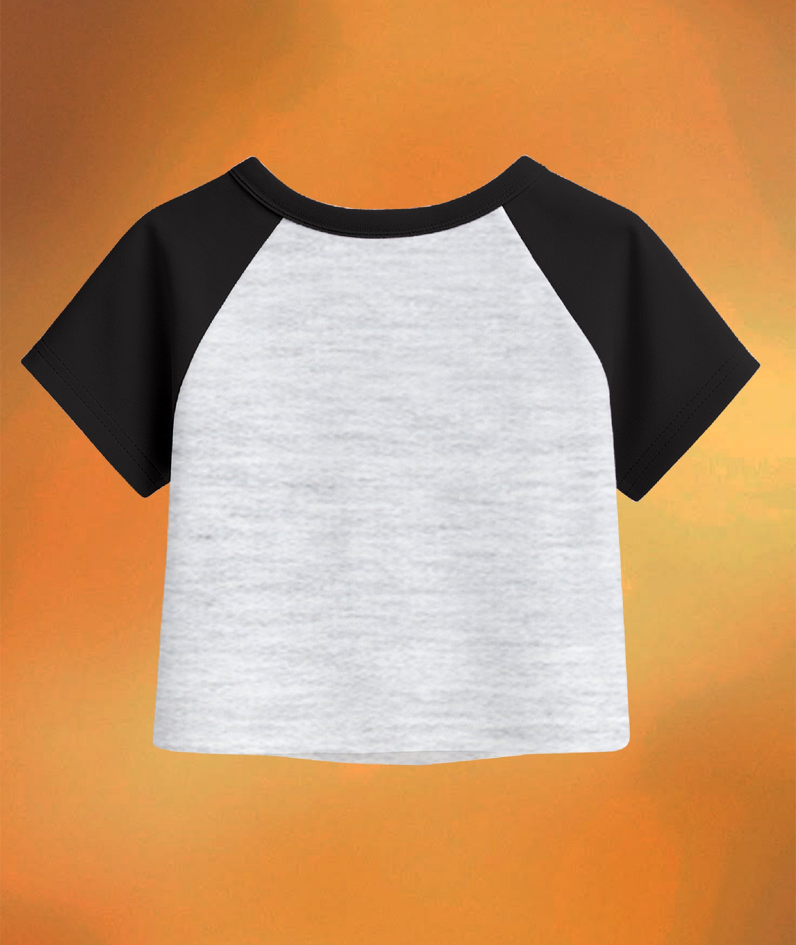 Womens Crop Top with Raglan Sleeve