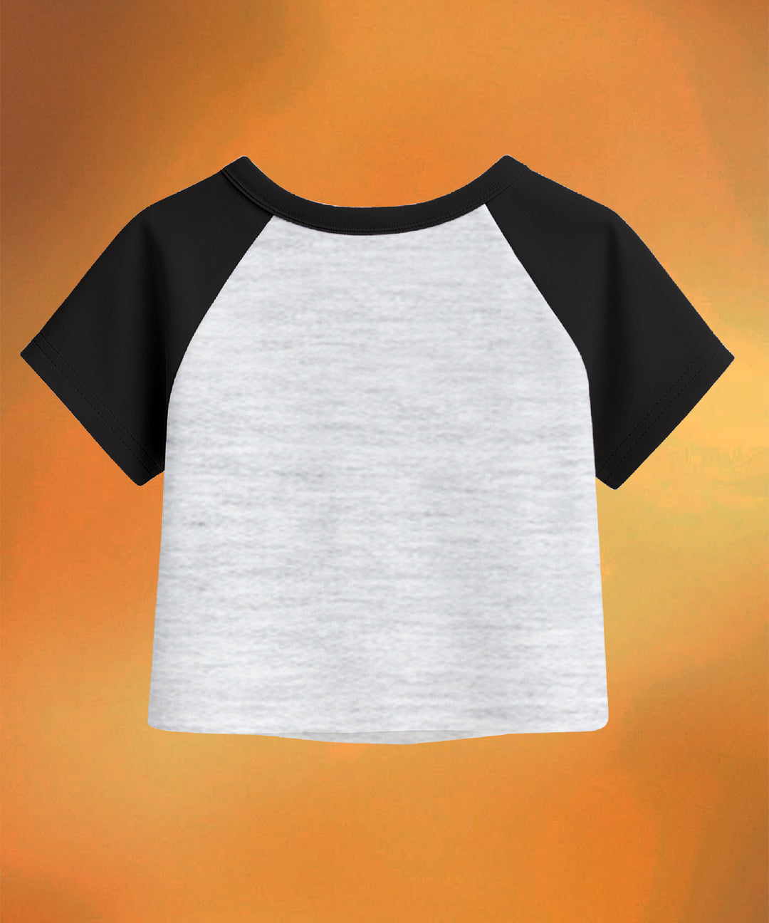 Womens Crop Top with Raglan Sleeve