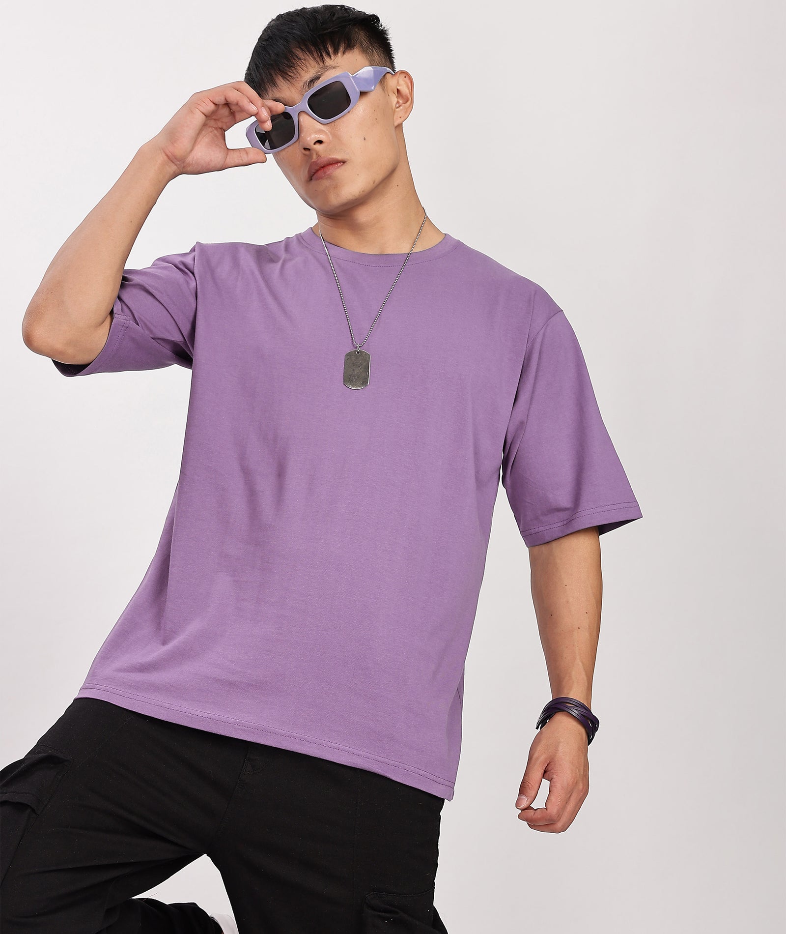 Men's Relaxed Fit Lavender Tshirt