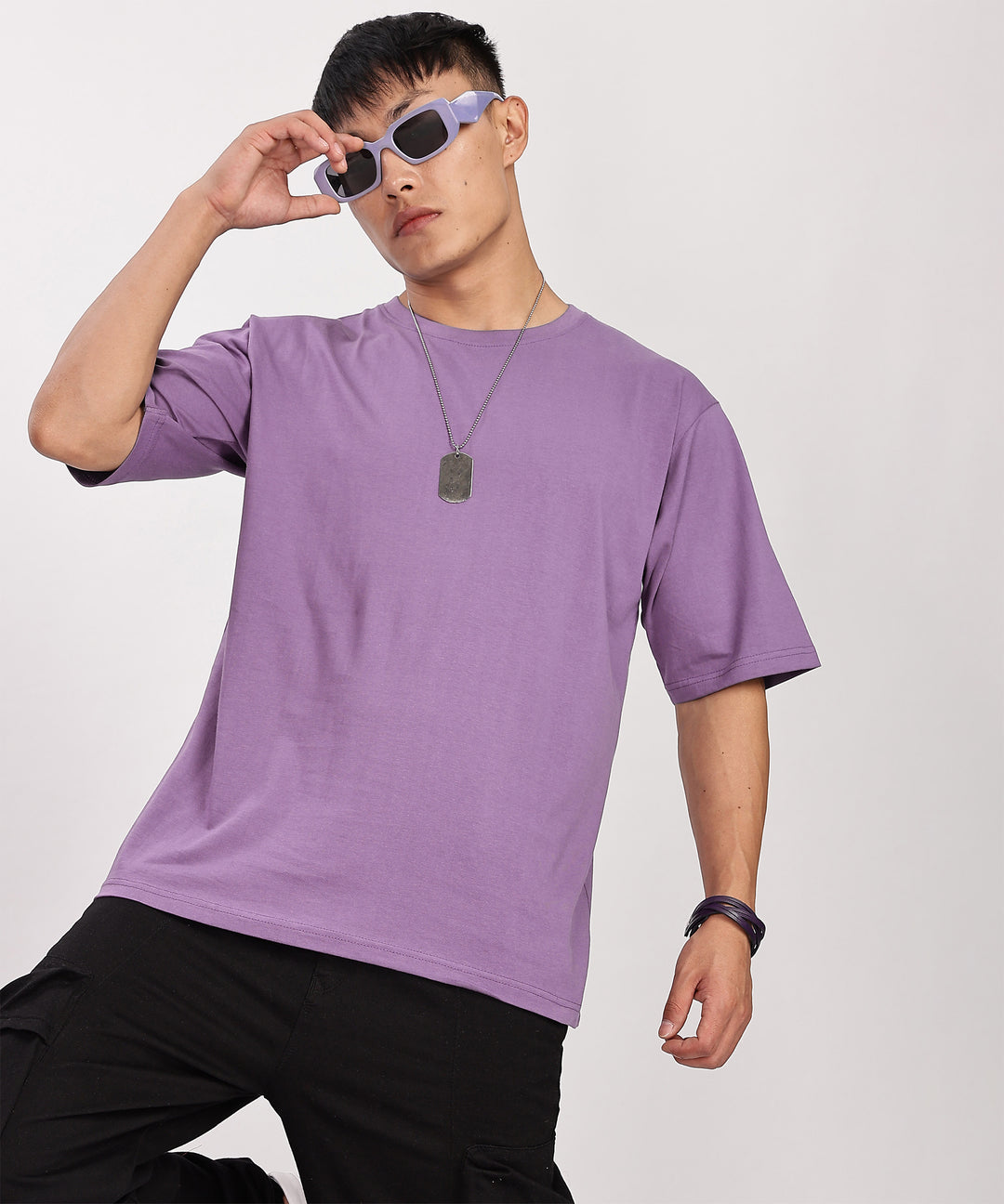 Men's Relaxed Fit Lavender Tshirt
