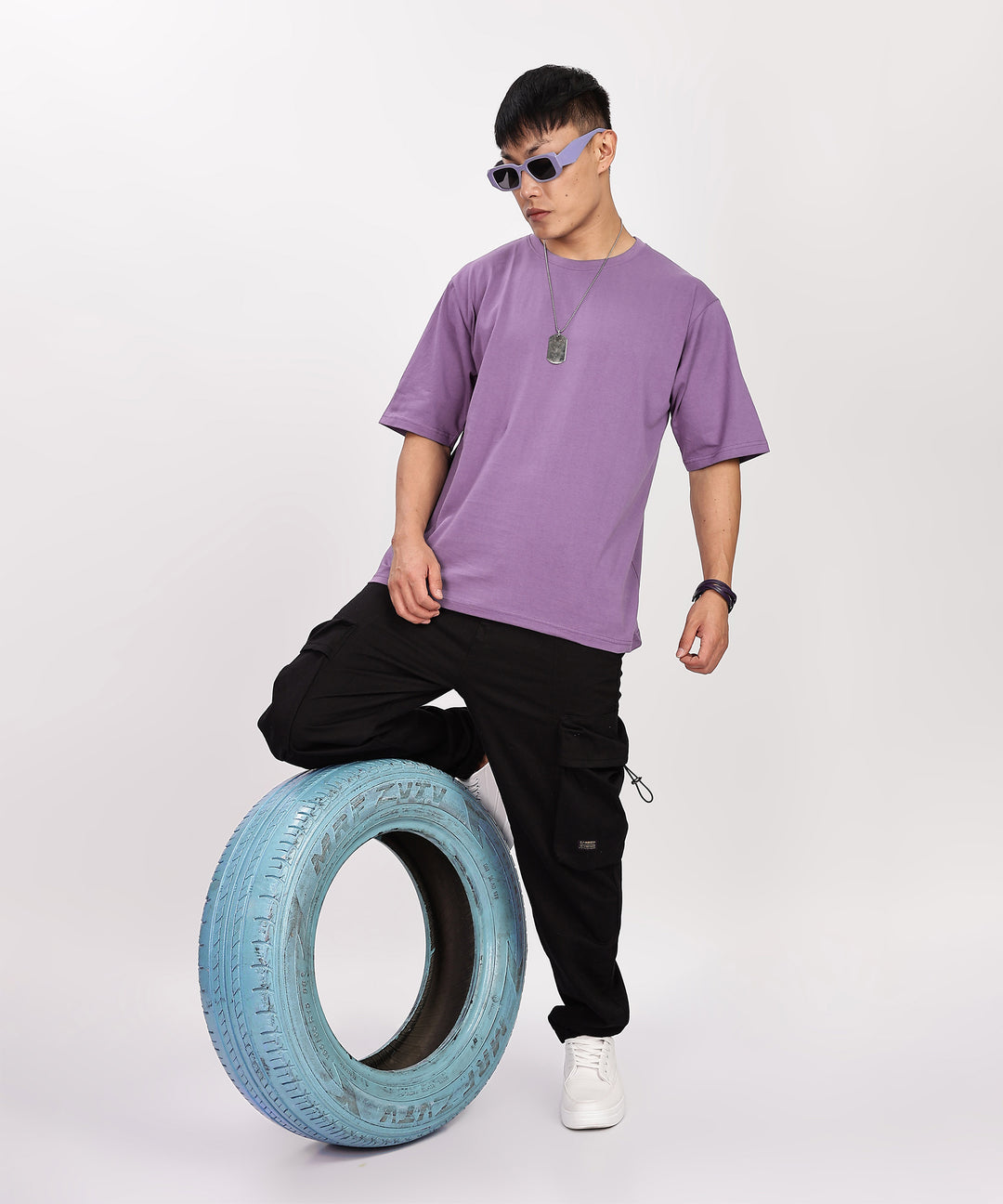 Men's Relaxed Fit Lavender Tshirt