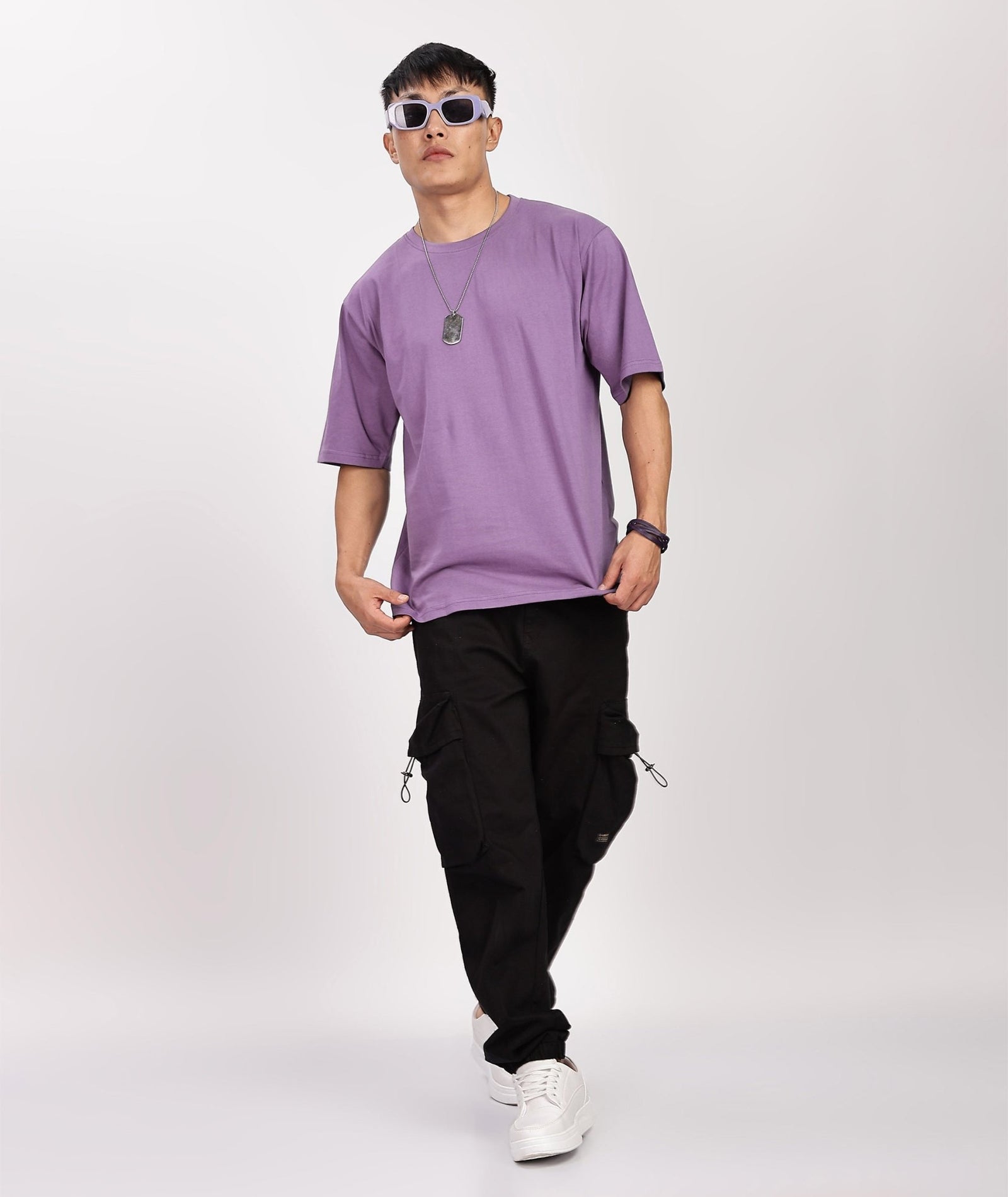 Men's Relaxed Fit Lavender Tshirt