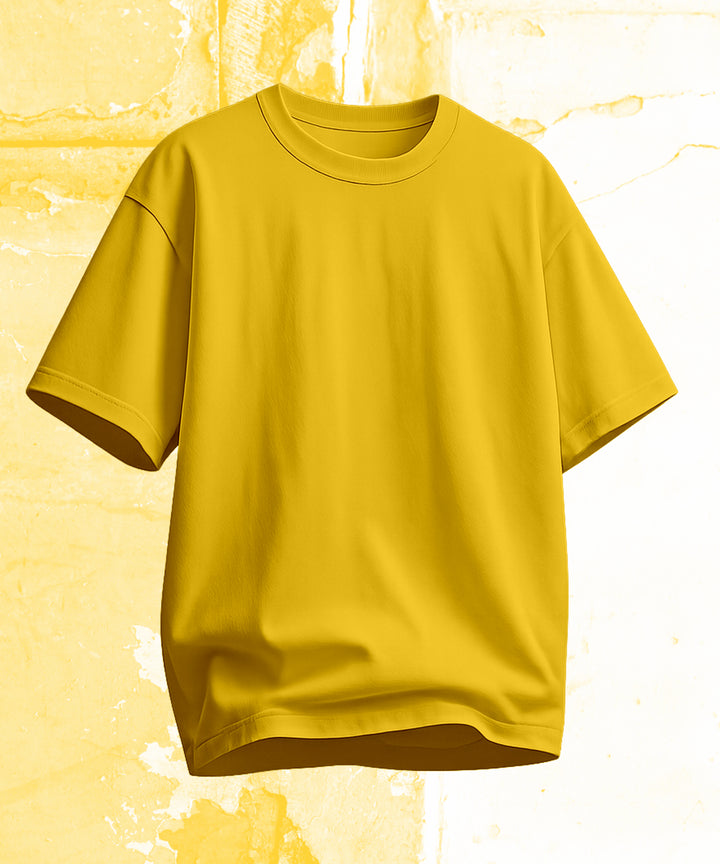 Men's Relaxed Fit Yellow Tshirt