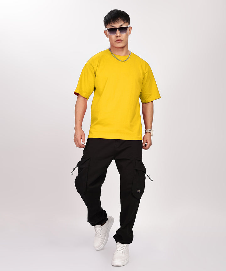 Men's Relaxed Fit Yellow Tshirt