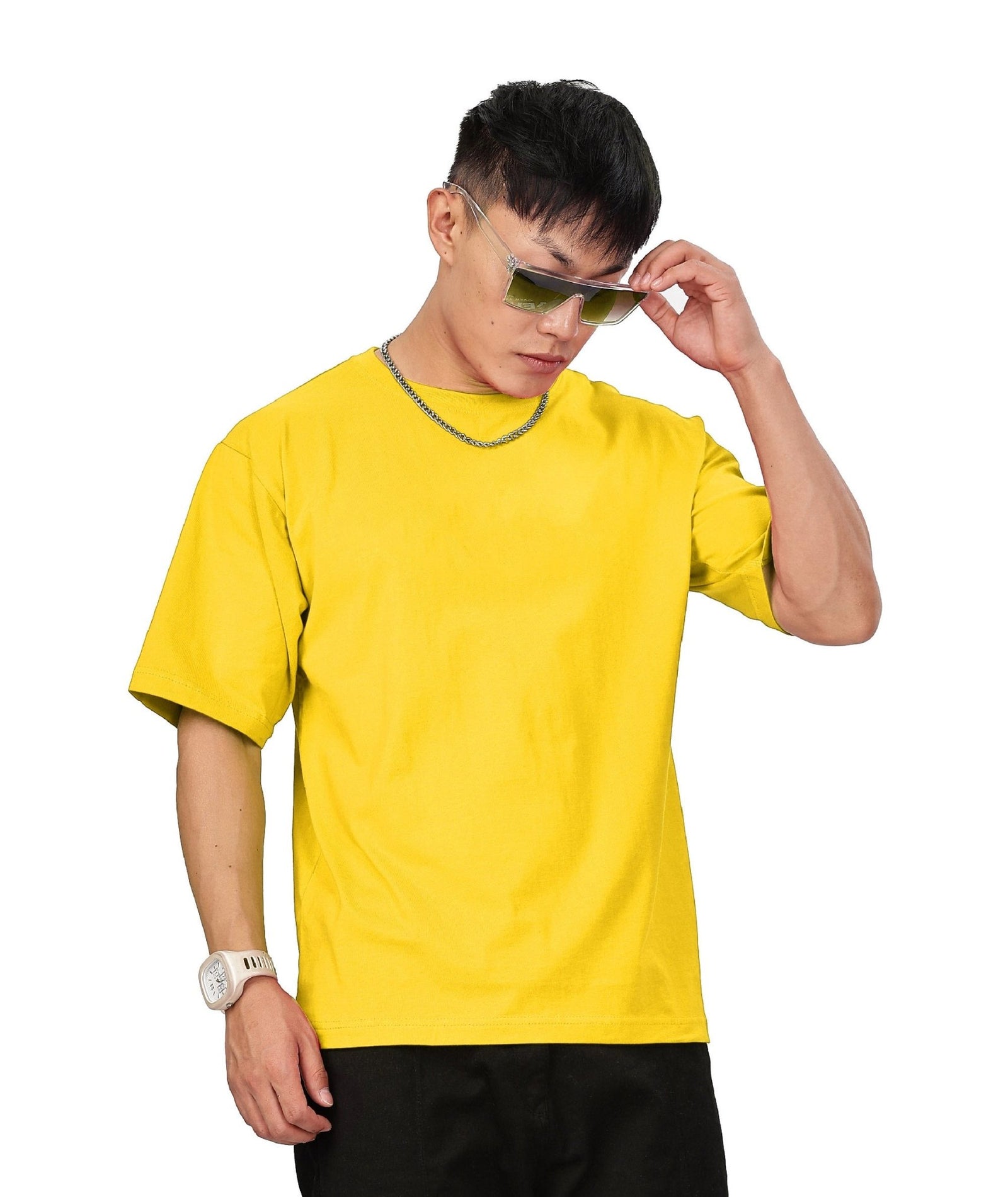 Men's Relaxed Fit Yellow Tshirt