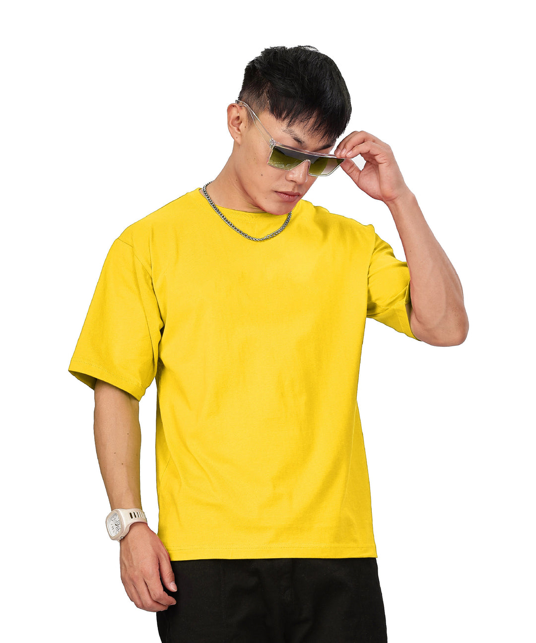 Men's Relaxed Fit Yellow Tshirt
