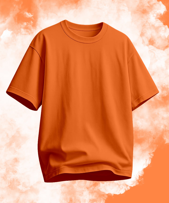 Men's Relaxed Fit Orange Tshirt