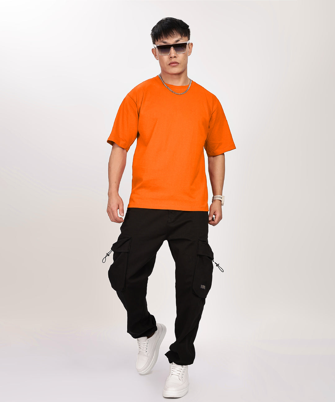 Men's Relaxed Fit Orange Tshirt