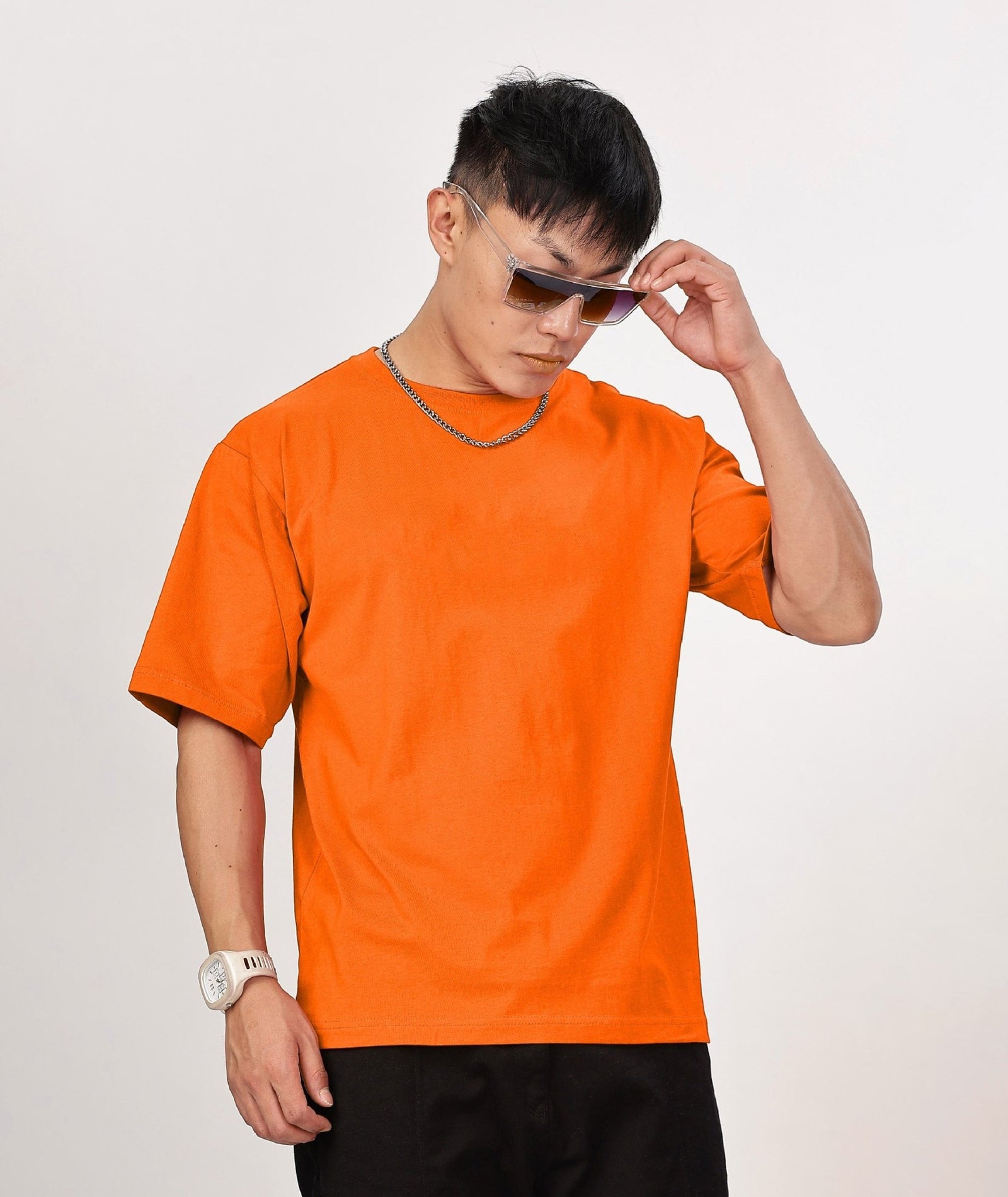 Men's Relaxed Fit Orange Tshirt