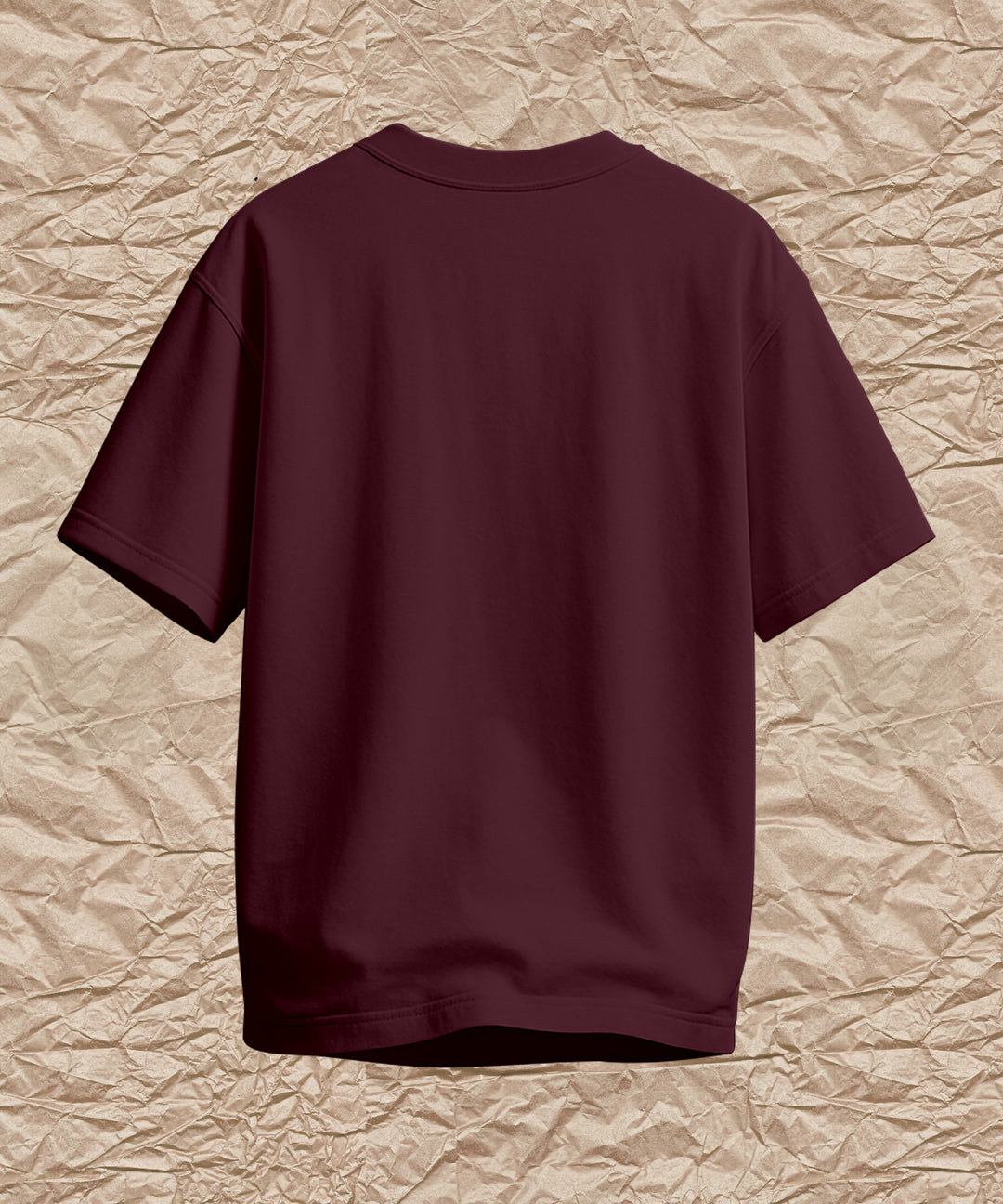 MEN'S RELAXED FIT MAROON TSHIRT