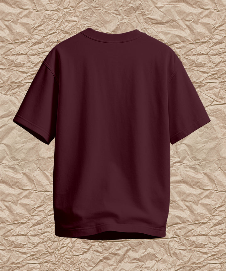 MEN'S RELAXED FIT MAROON TSHIRT