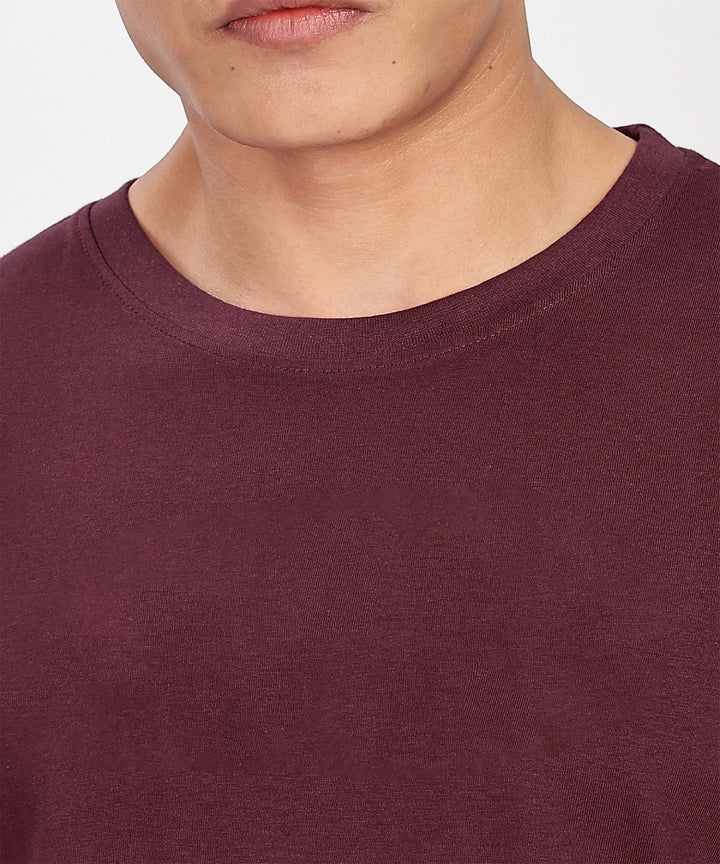 MEN'S RELAXED FIT MAROON TSHIRT