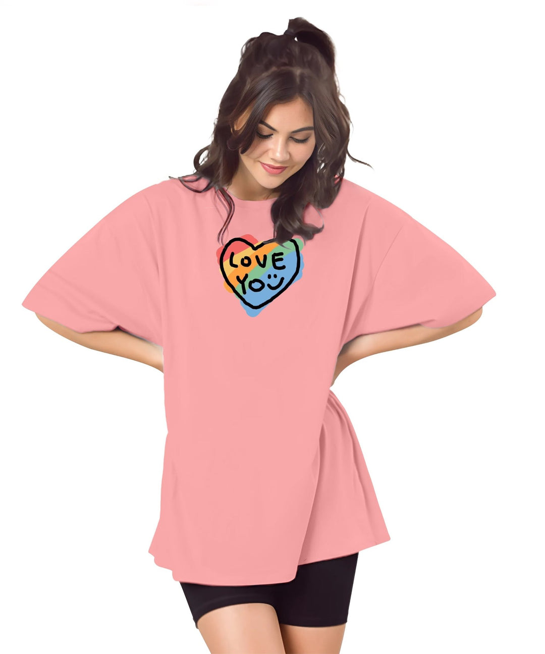 Womens printed Oversized Tshirt