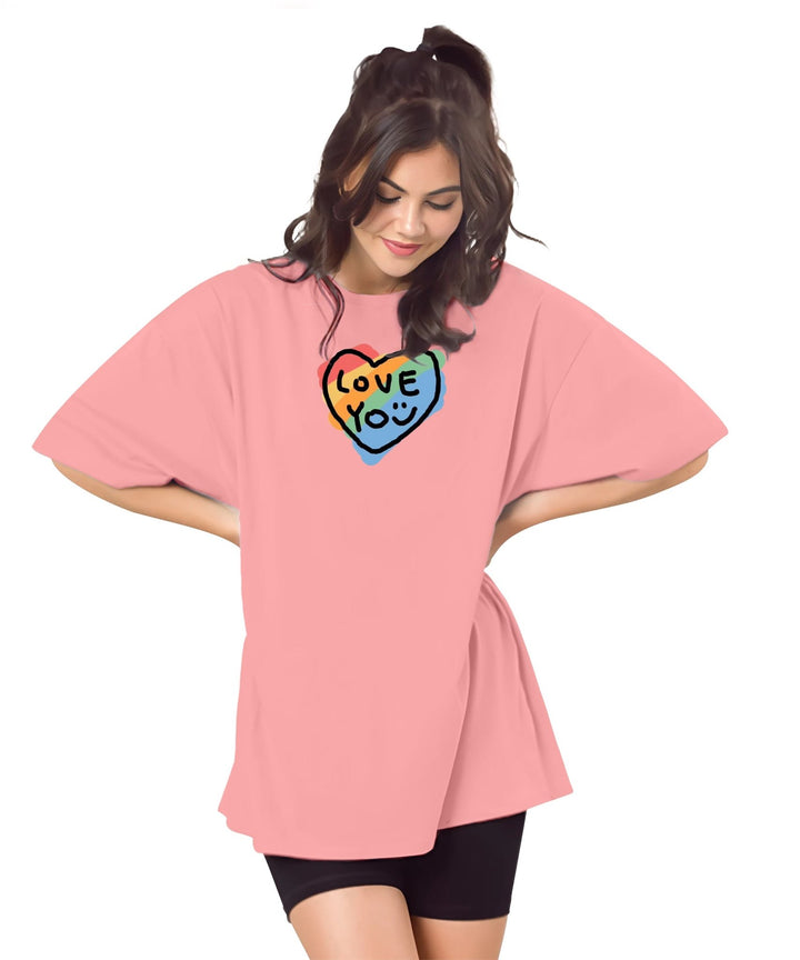 Womens printed Oversized Tshirt