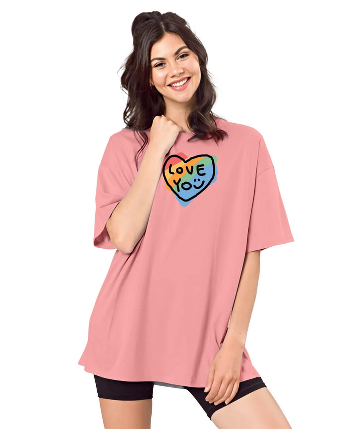 Womens printed Oversized Tshirt