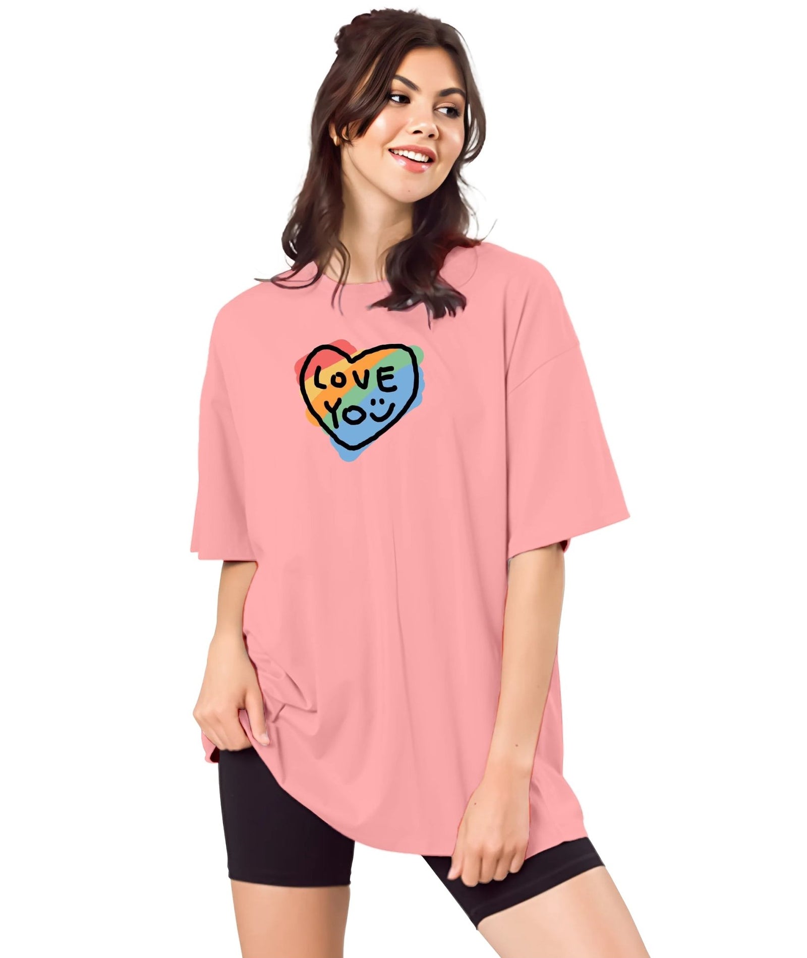 Womens printed Oversized Tshirt