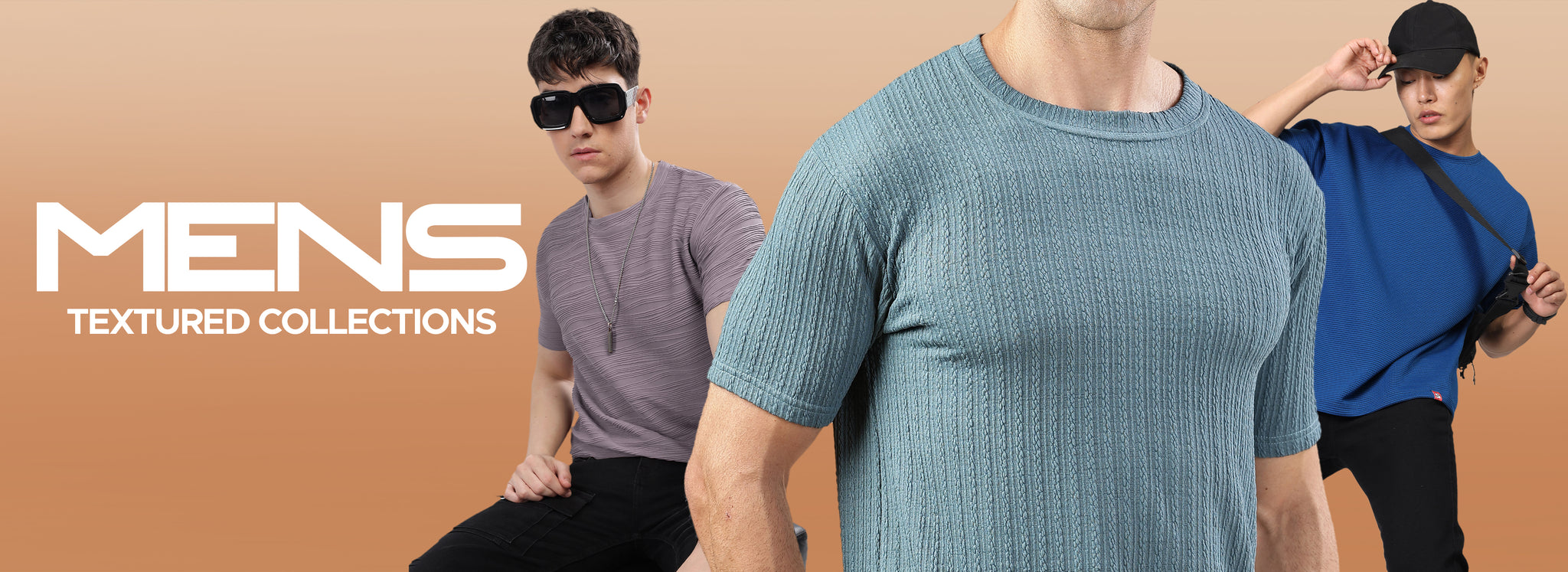 Men's Textured T-shirts