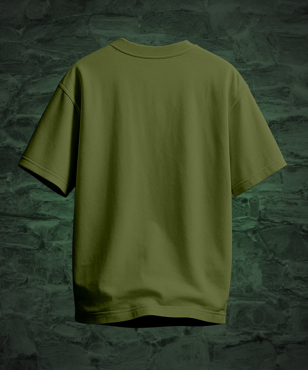 Men's Relaxed Fit Olive Green Tshirt
