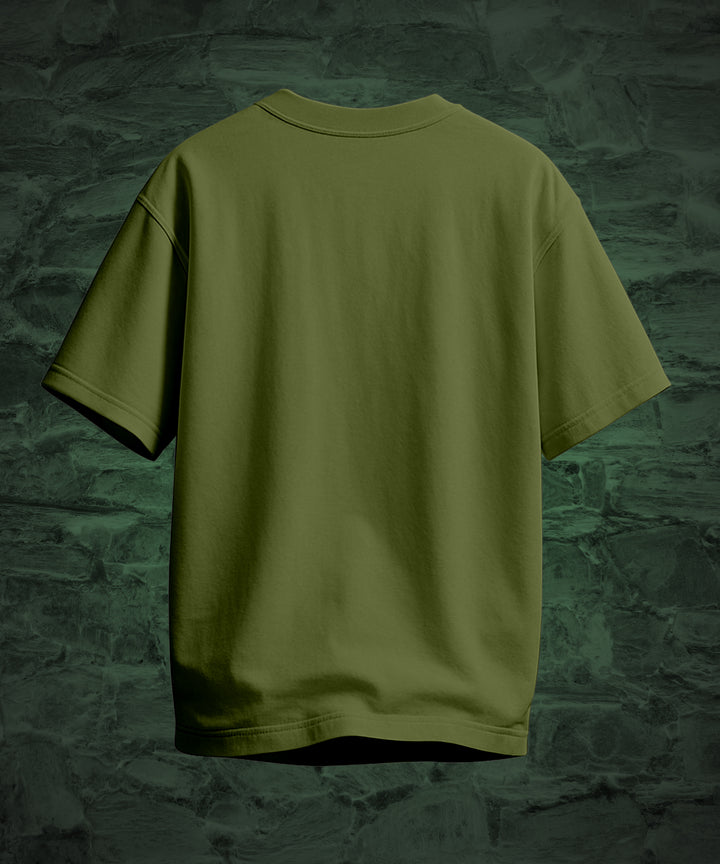 Men's Relaxed Fit Olive Green Tshirt