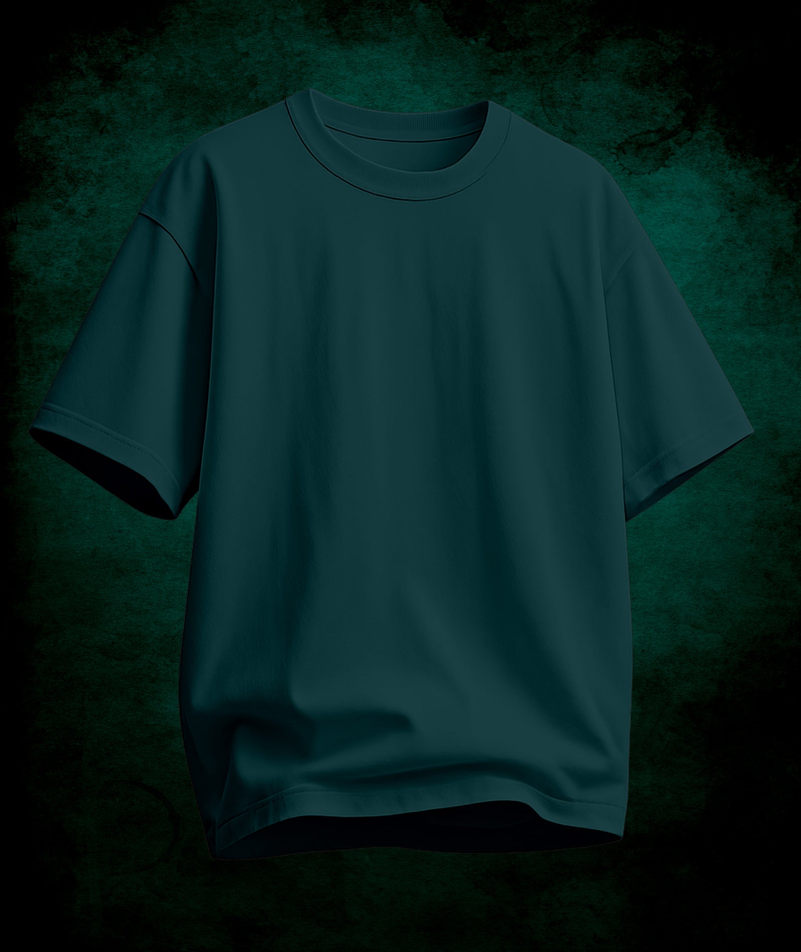 Men's Relaxed Fit Peacock Green Tshirt