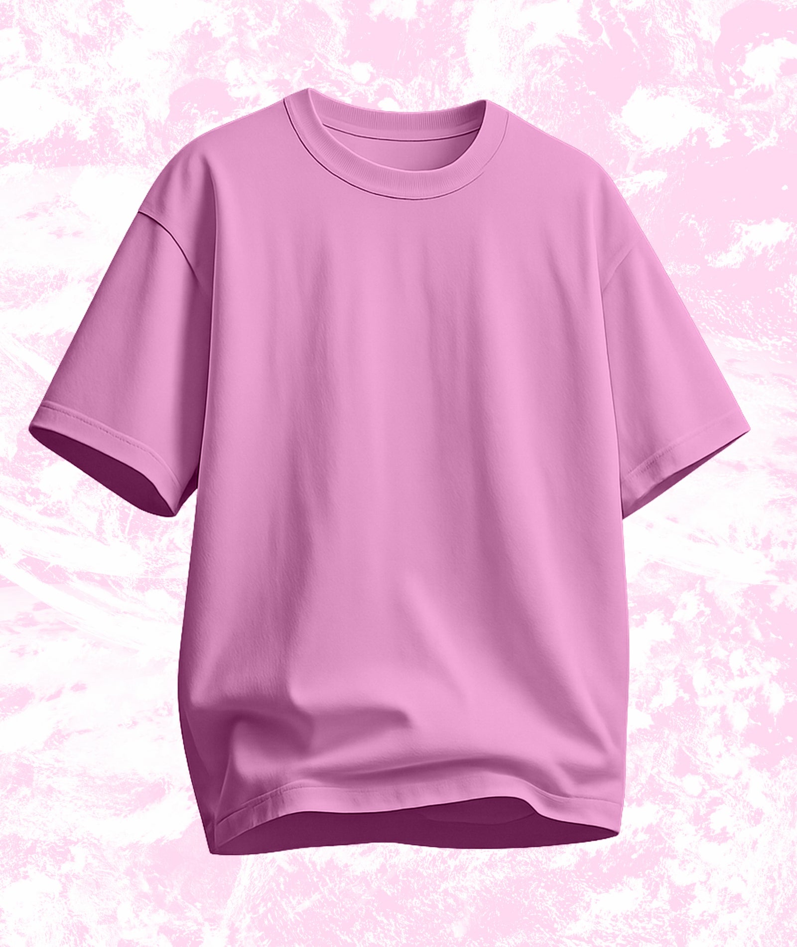 Men's Relaxed Fit Pink Tshirt
