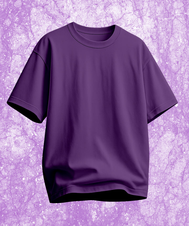 Men's Relaxed Fit Purple Tshirt