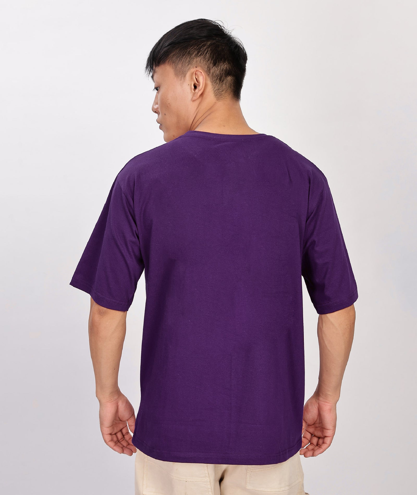 Men's Relaxed Fit Purple Tshirt