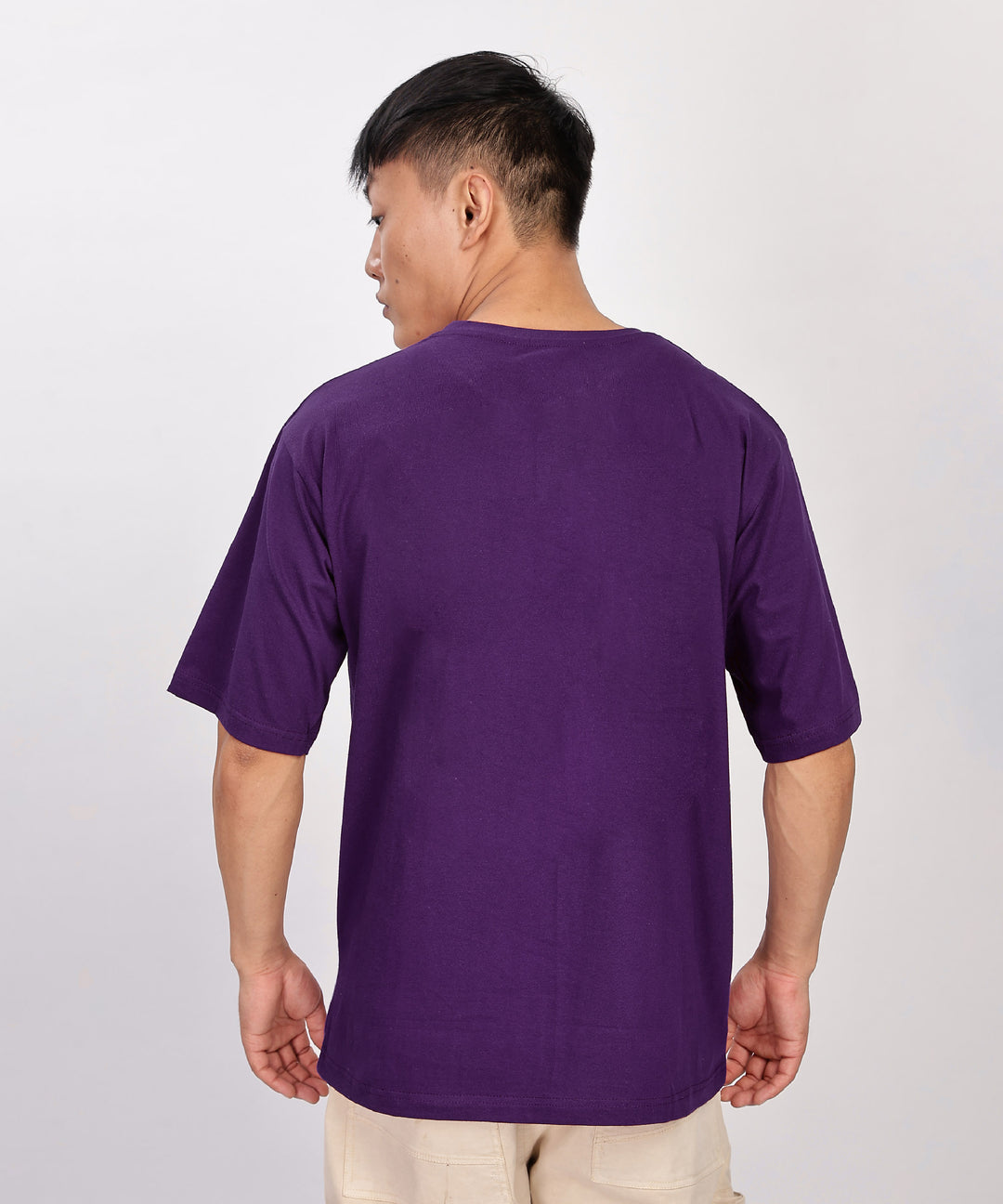 Men's Relaxed Fit Purple Tshirt