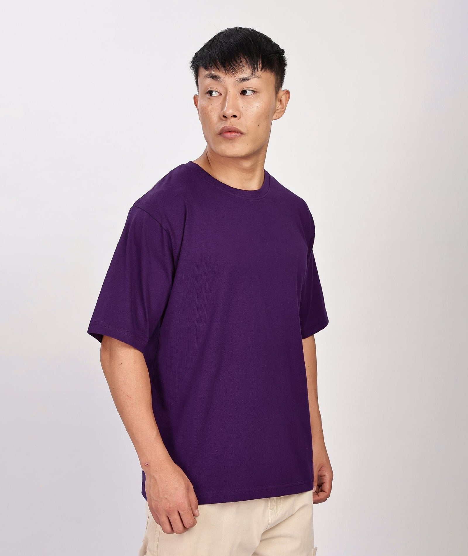 Men's Relaxed Fit Purple Tshirt