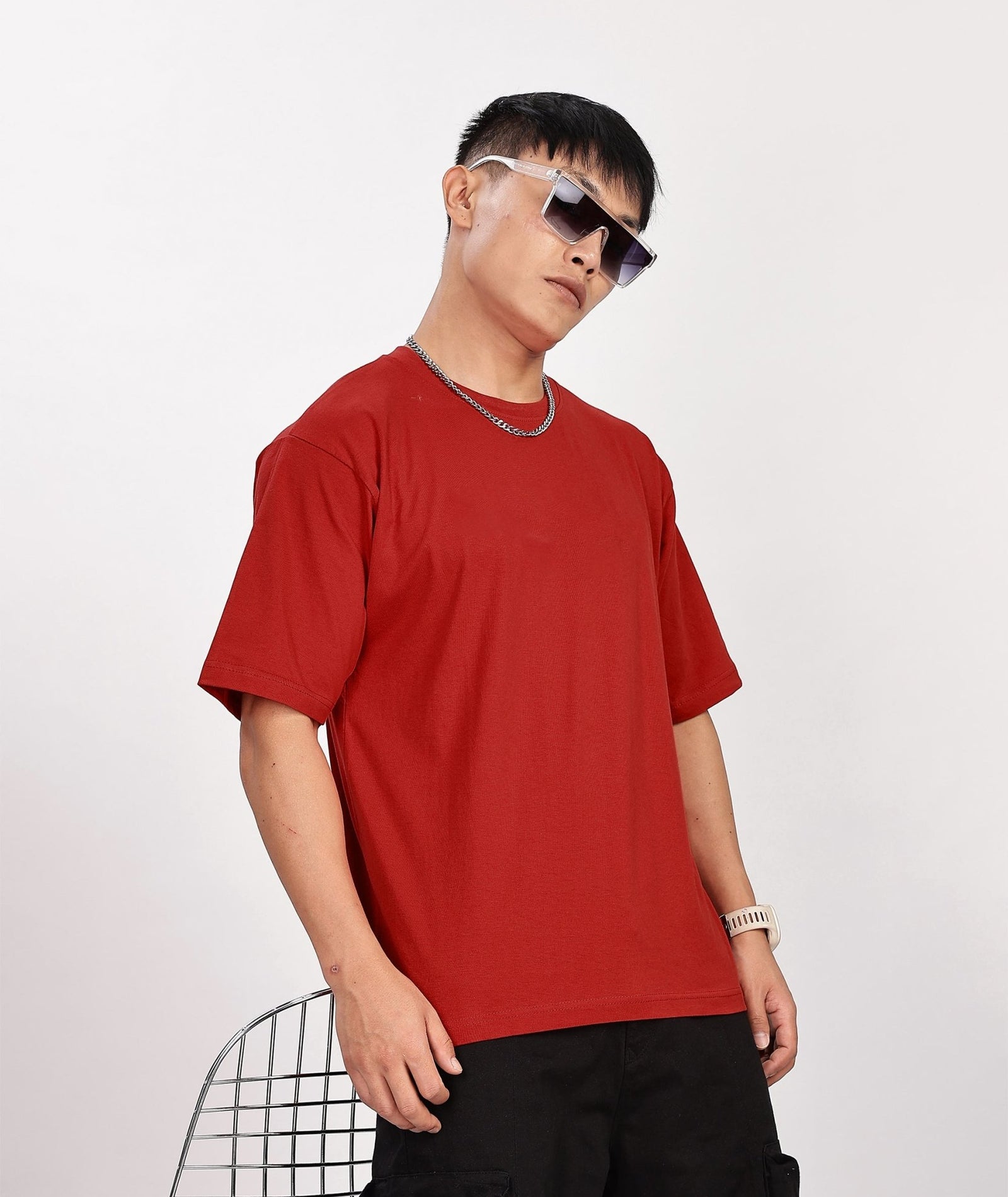 MEN'S RELAXED FIT RED TSHIRT