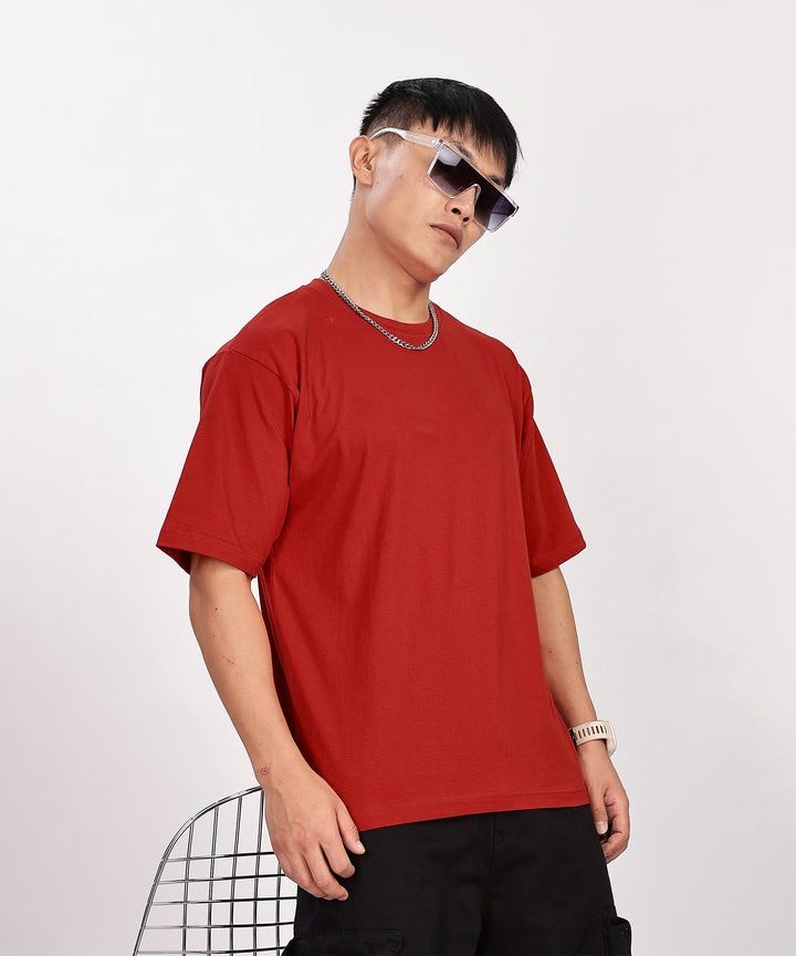 MEN'S RELAXED FIT RED TSHIRT