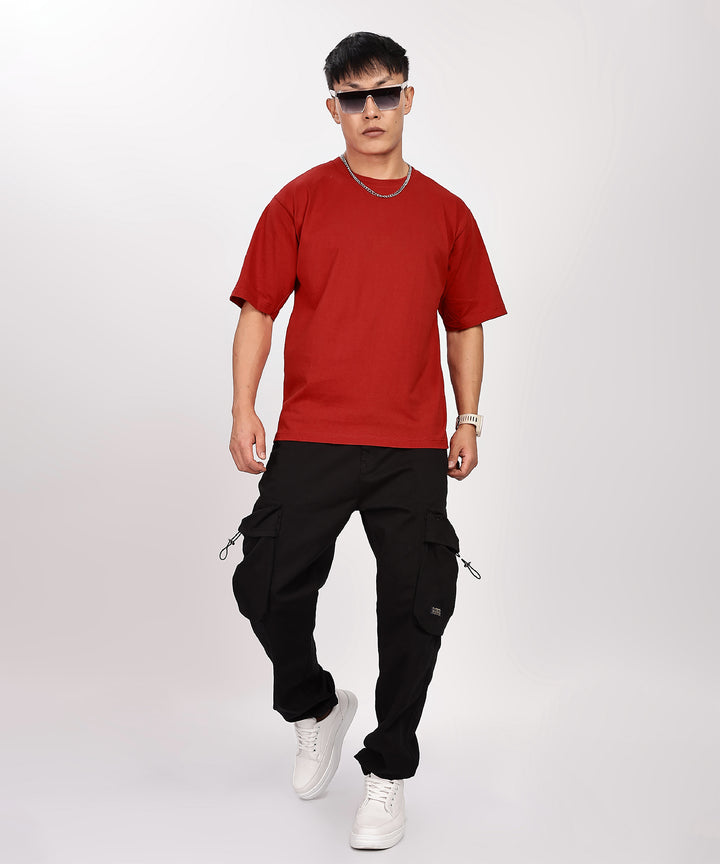 MEN'S RELAXED FIT RED TSHIRT