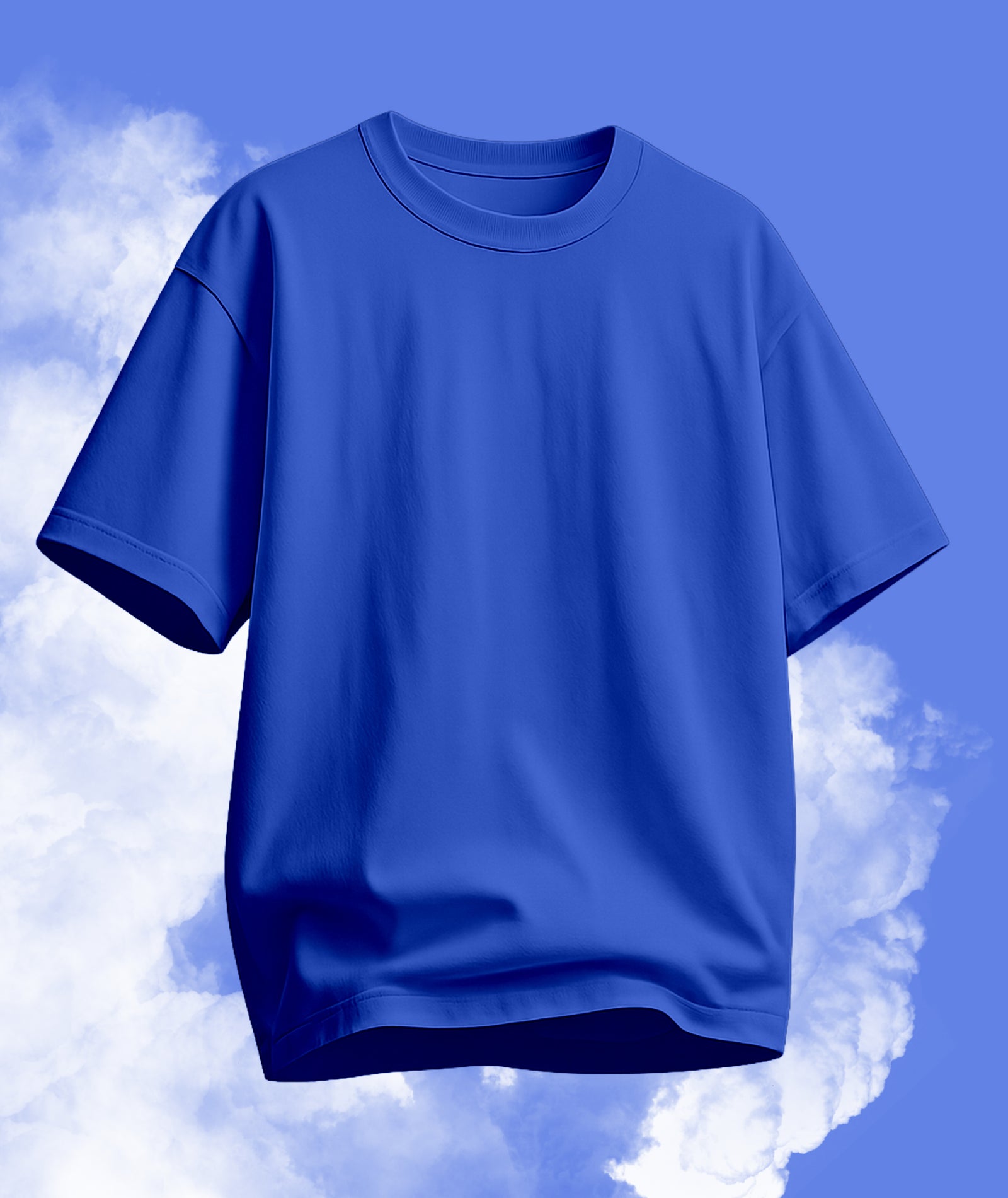 Men's Relaxed Fit Blue Tshirt