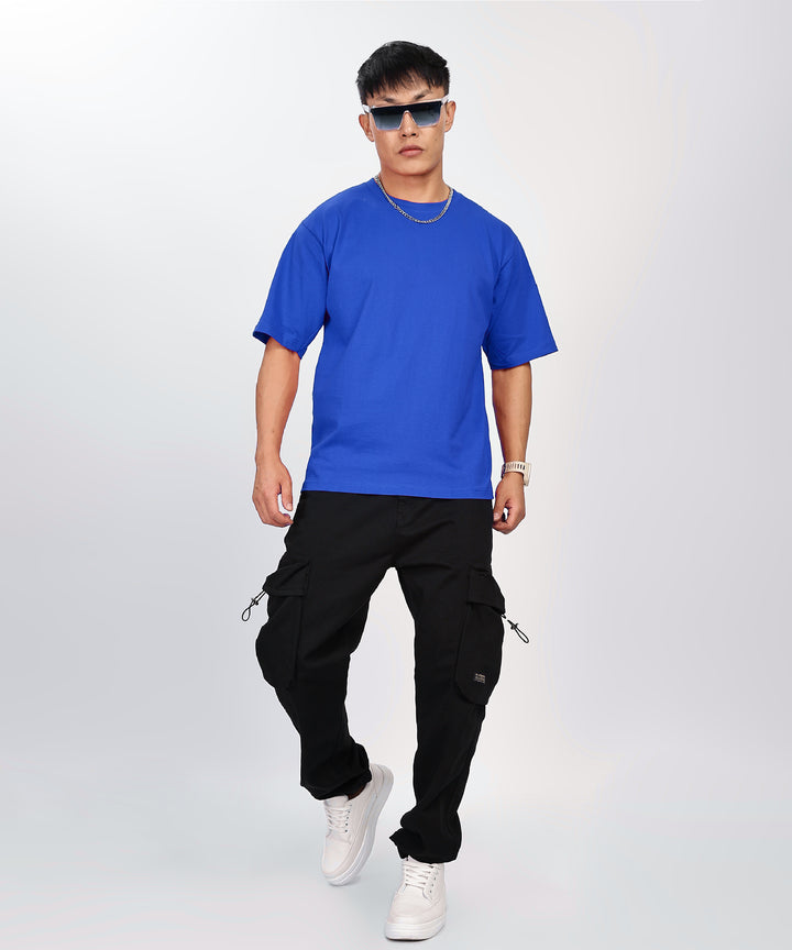 Men's Relaxed Fit Blue Tshirt