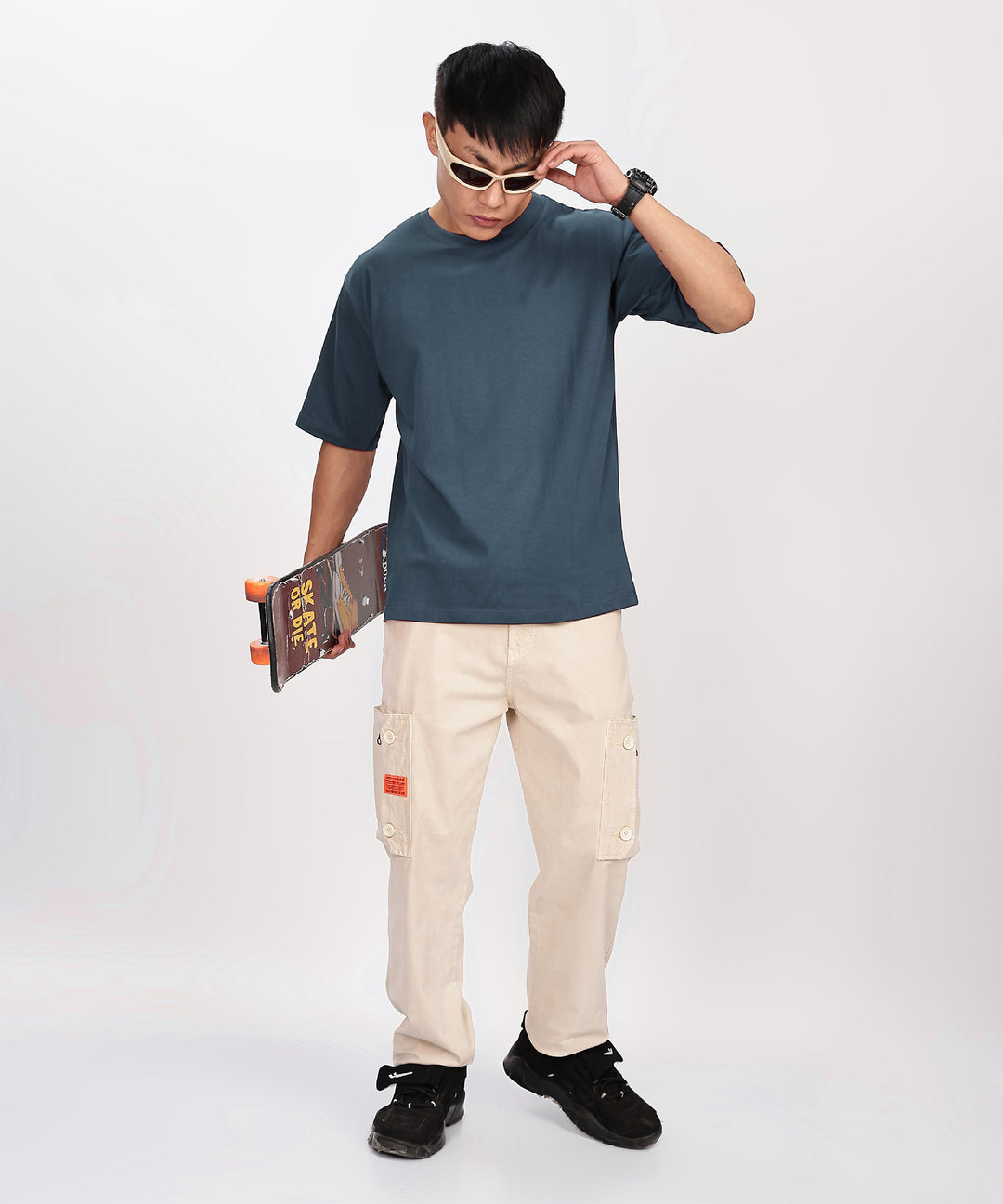 MEN'S RELAXED FIT BLUE TSHIRT