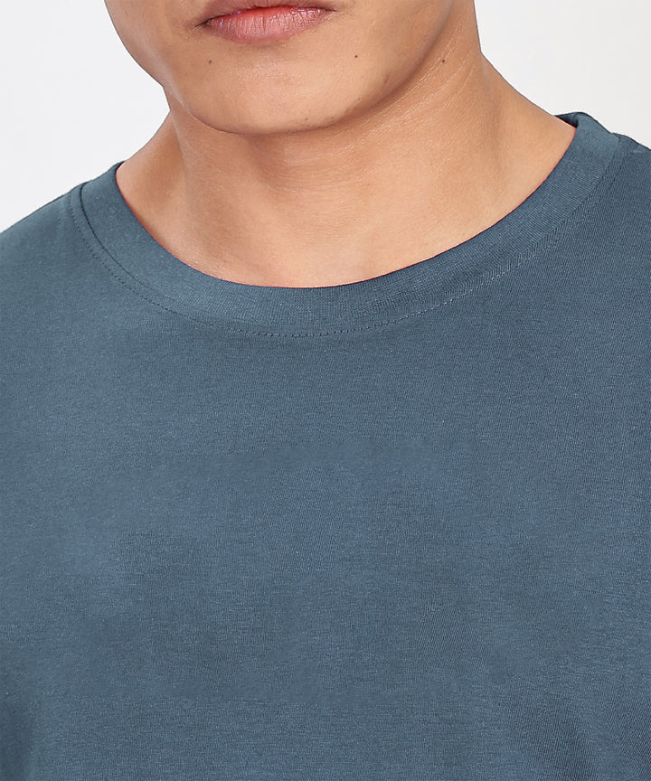MEN'S RELAXED FIT BLUE TSHIRT