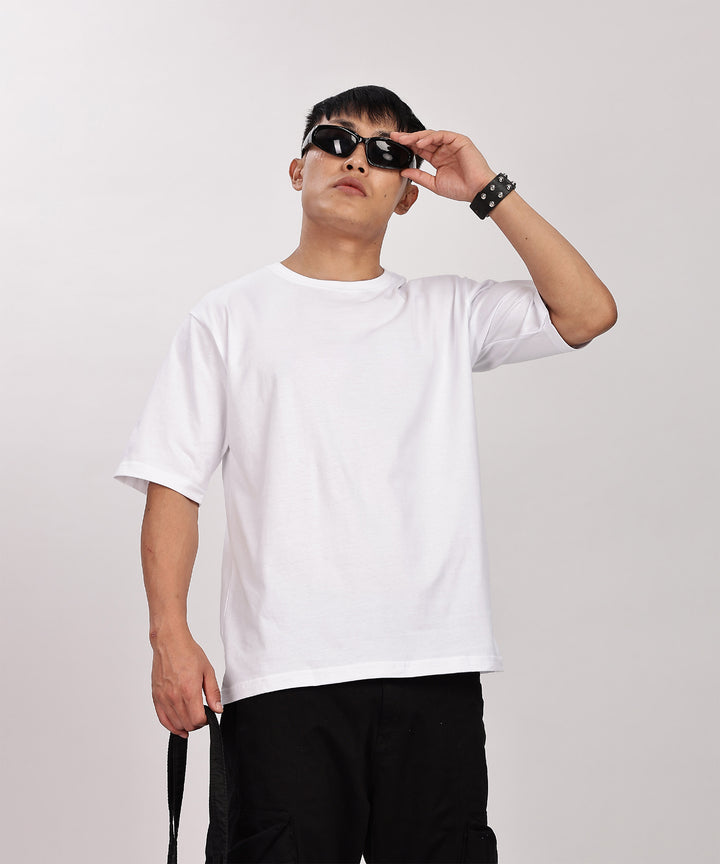 MEN'S RELAXED FIT WHITE TSHIRT
